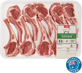 Coles-Australian-Lamb-Cutlets on sale