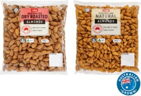 Coles-Australian-Dry-Roasted-or-Natural-Almonds-750g-Pack on sale