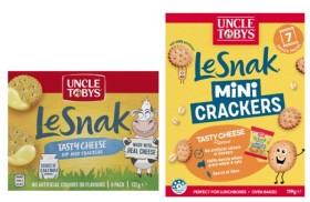 Uncle-Tobys-Le-Snak-132g-or-Le-Snak-Mini-Crackers-119g on sale