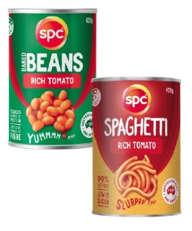 SPC-Beans-or-Spaghetti-420g-425g on sale