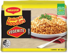 NEW-Maggi-Vegemite-2-Minute-Instant-Noodle-5-Pack-325g on sale