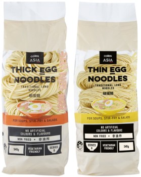 Coles-Asia-Egg-Noodles-340g on sale