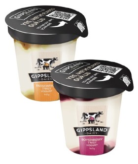 Gippsland-Dairy-Twist-Yogurt-160g on sale
