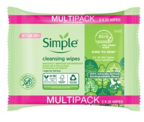 Simple-Biodegradable-Cleansing-Wipes-50-Pack on sale
