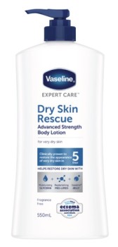 Vaseline-Body-Lotion-Dry-Skin-Rescue-550mL on sale