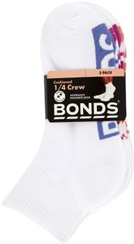 Bonds-Womens-Cushion-14-Crew-Socks-3-Pack on sale