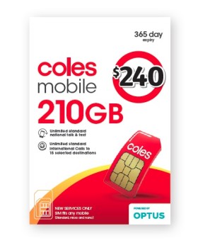 Coles-Mobile-240-Prepaid-SIM on sale