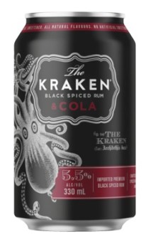 Kraken-Spiced-Rum-Cola-Cans-4x330mL on sale