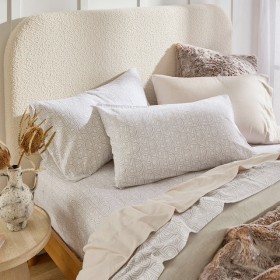 Printed-Cotton-Natural-Arc-Flannelette-Sheet-Set-by-Habitat on sale
