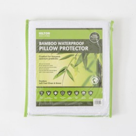 Eco-Living-Bamboo-Waterproof-Pillow-Protector-by-Hilton on sale