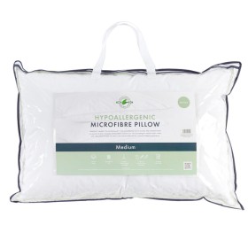 Hypoallergenic-Microfibre-Medium-Pillow-by-Greenfirst on sale