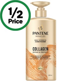 NEW-Pantene-3-Minute-Miracle-Pump-Collagen-Treatment-600ml on sale