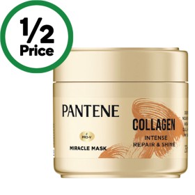 NEW-Pantene-Collagen-Intense-Repair-Shine-Miracle-Mask-250ml on sale
