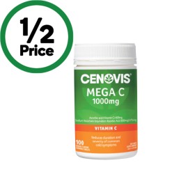 Cenovis-Mega-C-1000mg-Chewable-Tablets-Pk-100 on sale