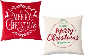 Festive+Embroidered+Cushion