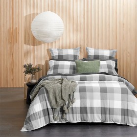 Lincoln-Quilt-Cover-Charcoal-Check on sale