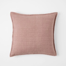 Sorano-Linen-Blend-Cushion-Brick on sale