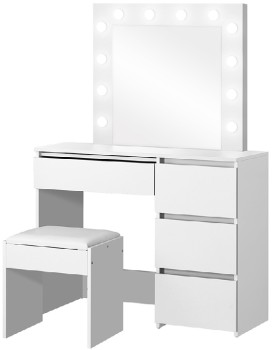 Oikiture-LED-Dressing-Table-with-Stool-Set on sale