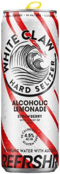 White-Claw-Refreshr-Alcoholic-Seltzer-Lemonade-Strawberry-Cans-4x330mL on sale