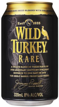 Wild-Turkey-Rare-Cola-Cans-4x320mL on sale