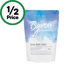 Byron-Bath-Salts-500g on sale