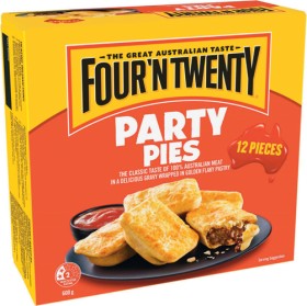 FourN-Twenty-Party-Pies-or-Sausage-Rolls-12-Pack on sale