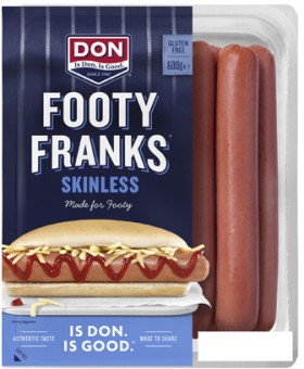 Don-Skinless-Footy-Franks-600g on sale