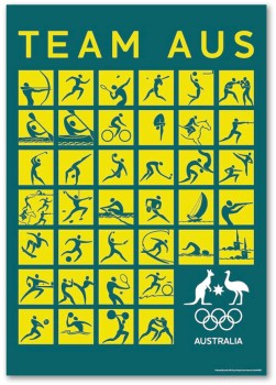 Australian-Olympic-Team-Poster on sale