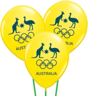 Australian-Olympic-Team-Balloons-Pack-of-25 on sale