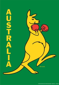 Boxing-Kangaroo-Poster on sale