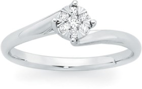 9ct-White-Gold-Diamond-Twist-Ring on sale