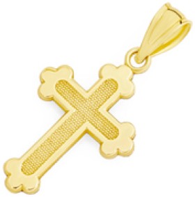 9ct-Gold-Childrens-Cross-Pendant on sale