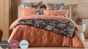 KOO-Kasey-Cord-Clay-Quilted-Quilt-Cover-Set on sale