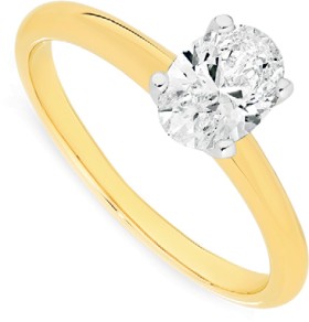 18ct-Gold-Independently-Certified-Diamond-Solitaire-Ring on sale
