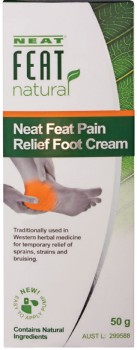 Neat-Feat-Natural-Pain-Relief-Foot-Cream-50g on sale