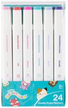24-Pack-Original-Squishmallows-Double-Ended-Markers on sale