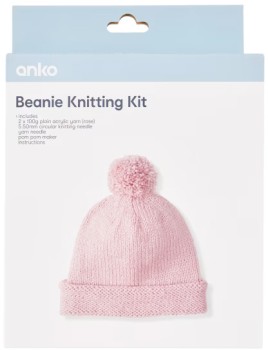 Beanie-Knitting-Kit on sale