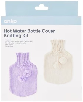 Hot-Water-Bottle-Cover-Knitting-Kit on sale