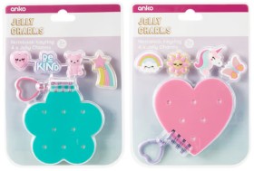 Notebook-Keyring-and-Jelly-Charm-Set-Assorted on sale