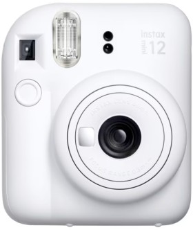 Fujifilm-INSTAX-Mini-12-Camera-Clay-White on sale