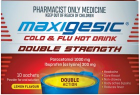 Maxigesic-Cold-Flu-Hot-Drink-Double-Strength-10-Sachets on sale