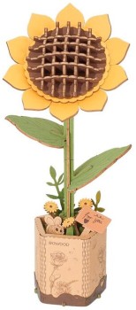 Robotime-Wooden-Bloom-Sunflower-Single-Stem on sale