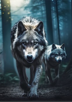 Animal-Blanket-Wolf-200x240cm on sale