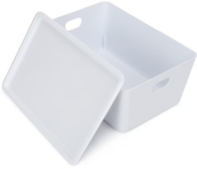 11L-Smooth-and-Shiny-Plastic-Tub-White on sale