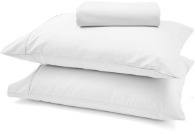 250-Thread-Count-Cotton-Rich-Sheet-Set-Queen-Bed-White on sale