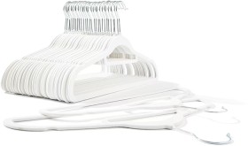 30-Pack-Flocked-Hangers-White on sale
