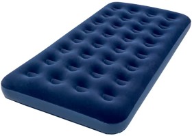 Flocked-Air-Mattress-Navy-Single-Bed on sale