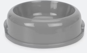 Dog-Bowl-Plastic-Grey on sale