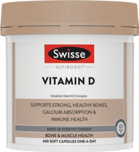 Swisse-Ultiboost-Vitamin-D-400-Capsules on sale