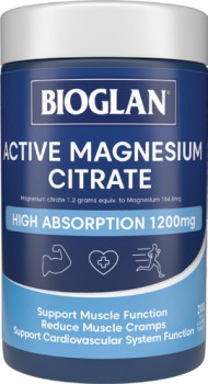 Bioglan-Active-Magnesium-Citrate-1200mg-200-Tablets on sale